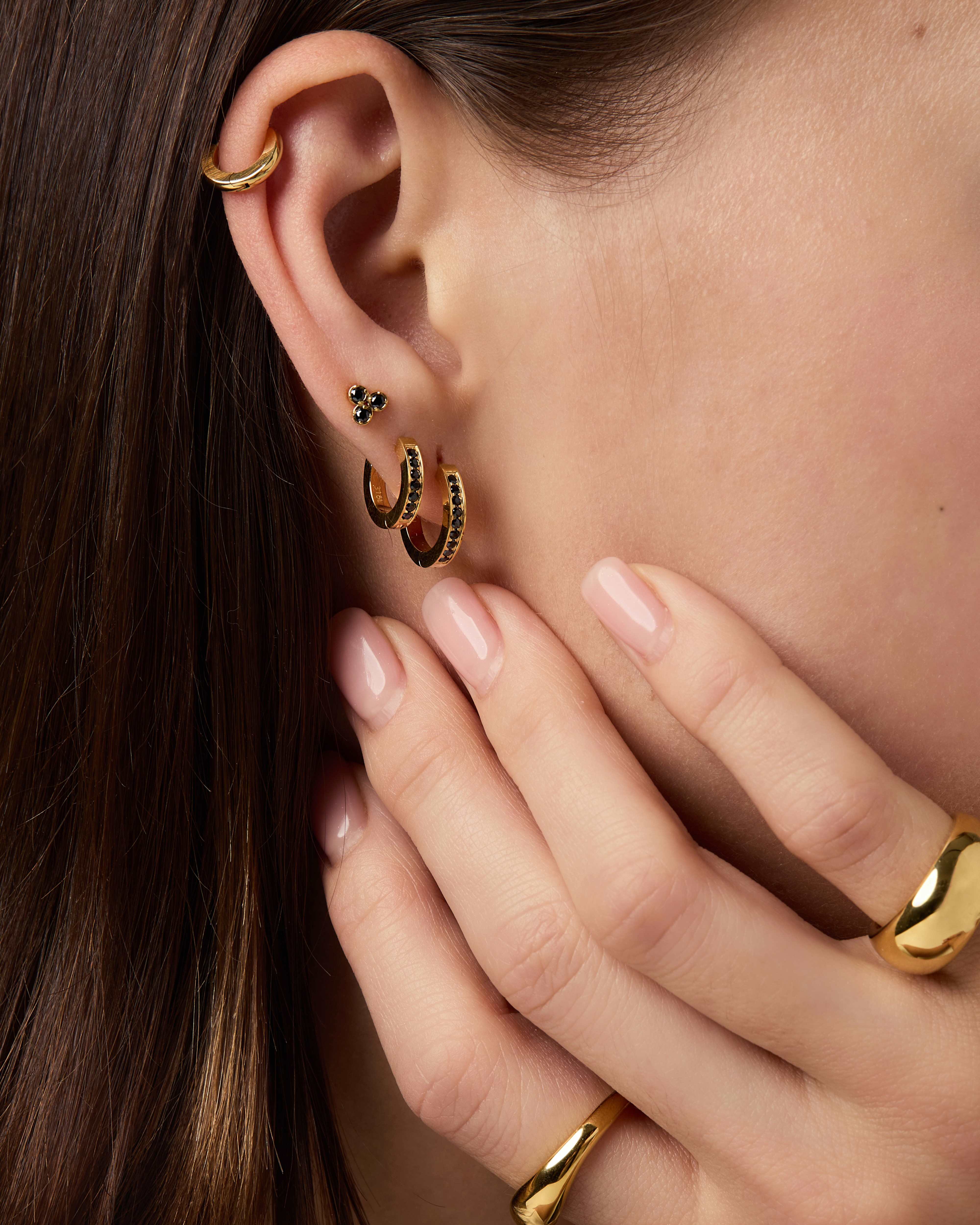 Aster Black Onyx Studs - Image 3