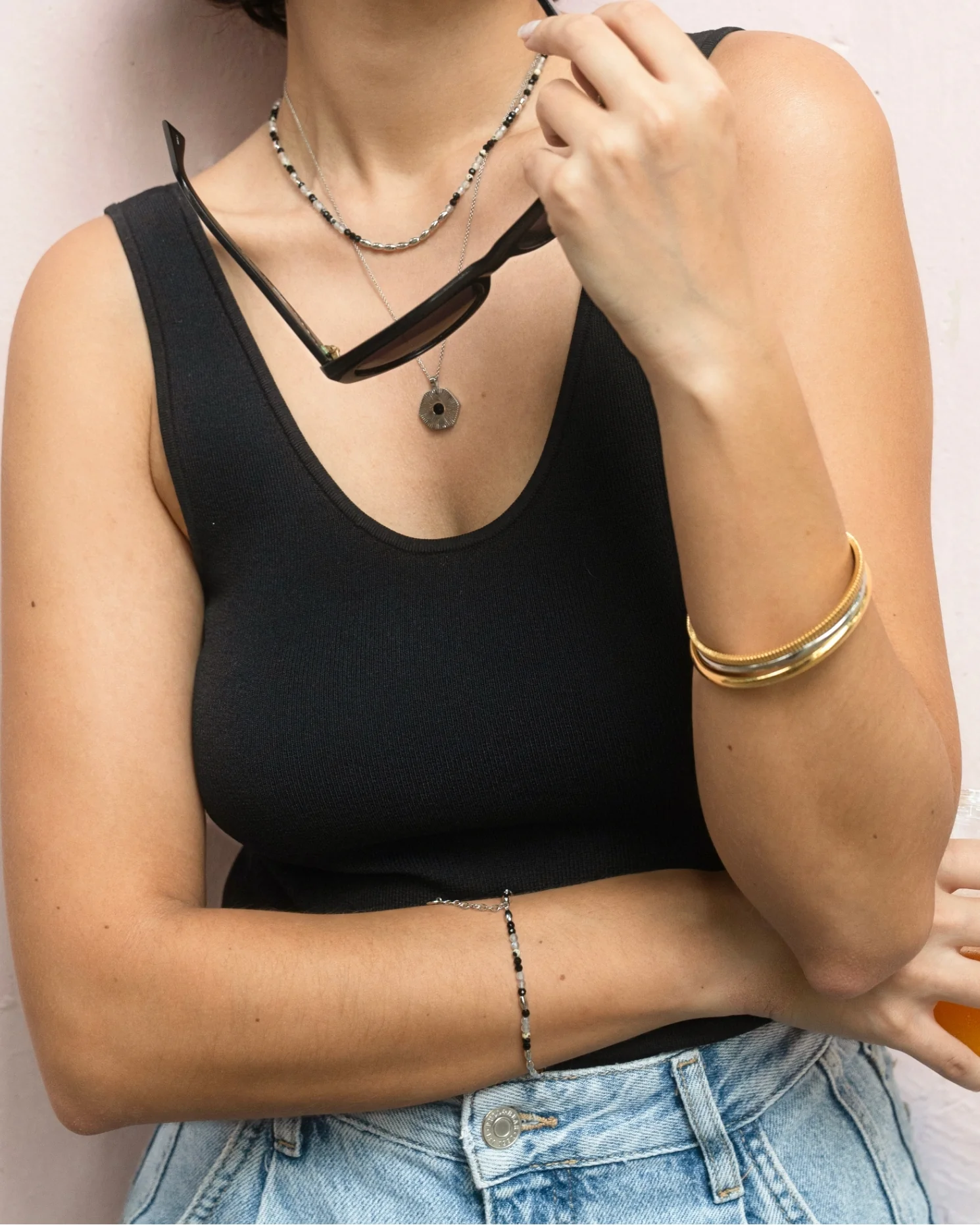 Barley Noir Beaded Bracelet - Image 8