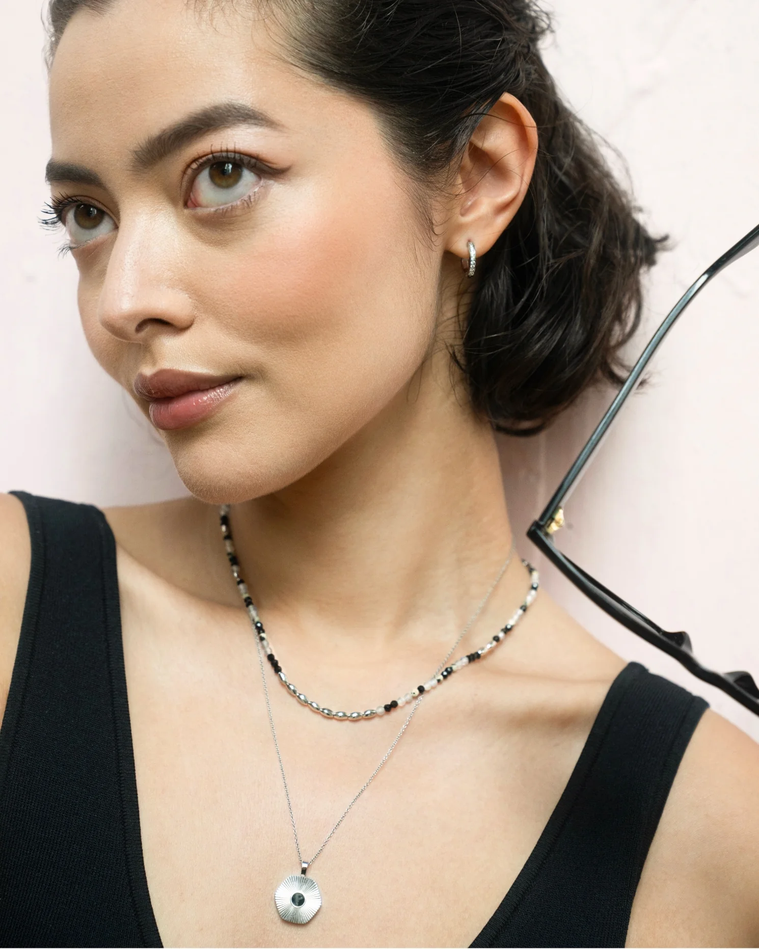 Barley Noir Beaded Necklace - Image 12