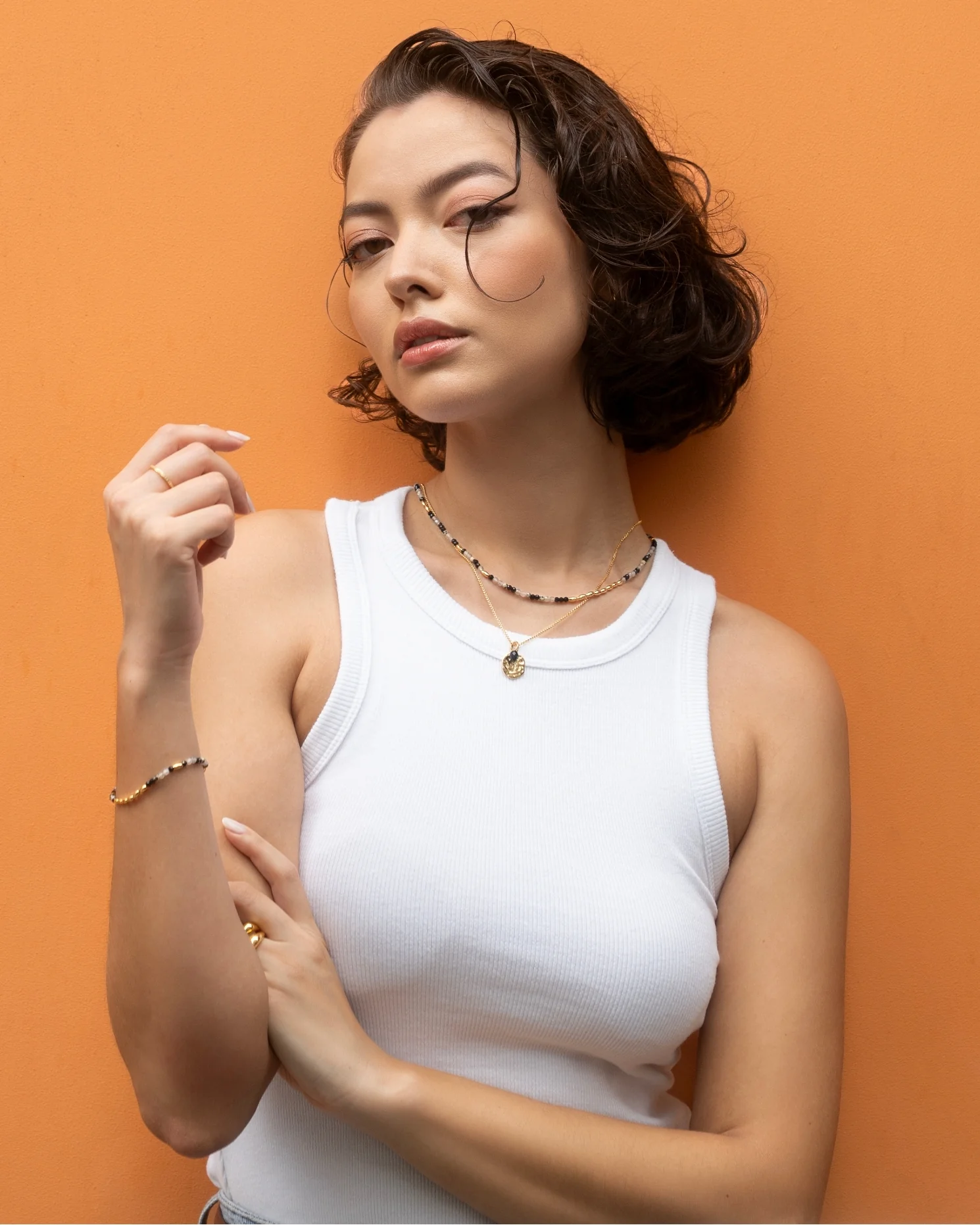 Barley Noir Beaded Necklace - Image 4