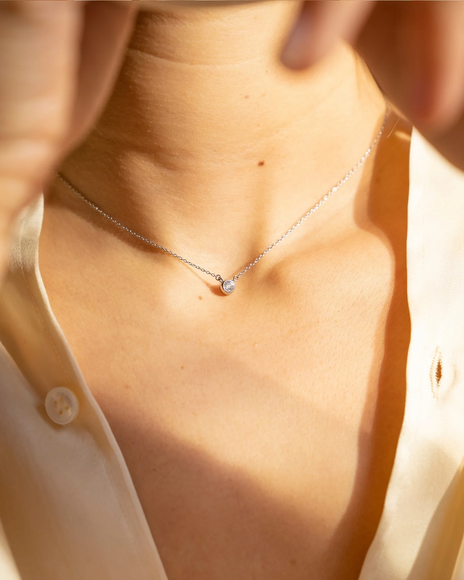 Cora White Sapphire Choker - Image 11