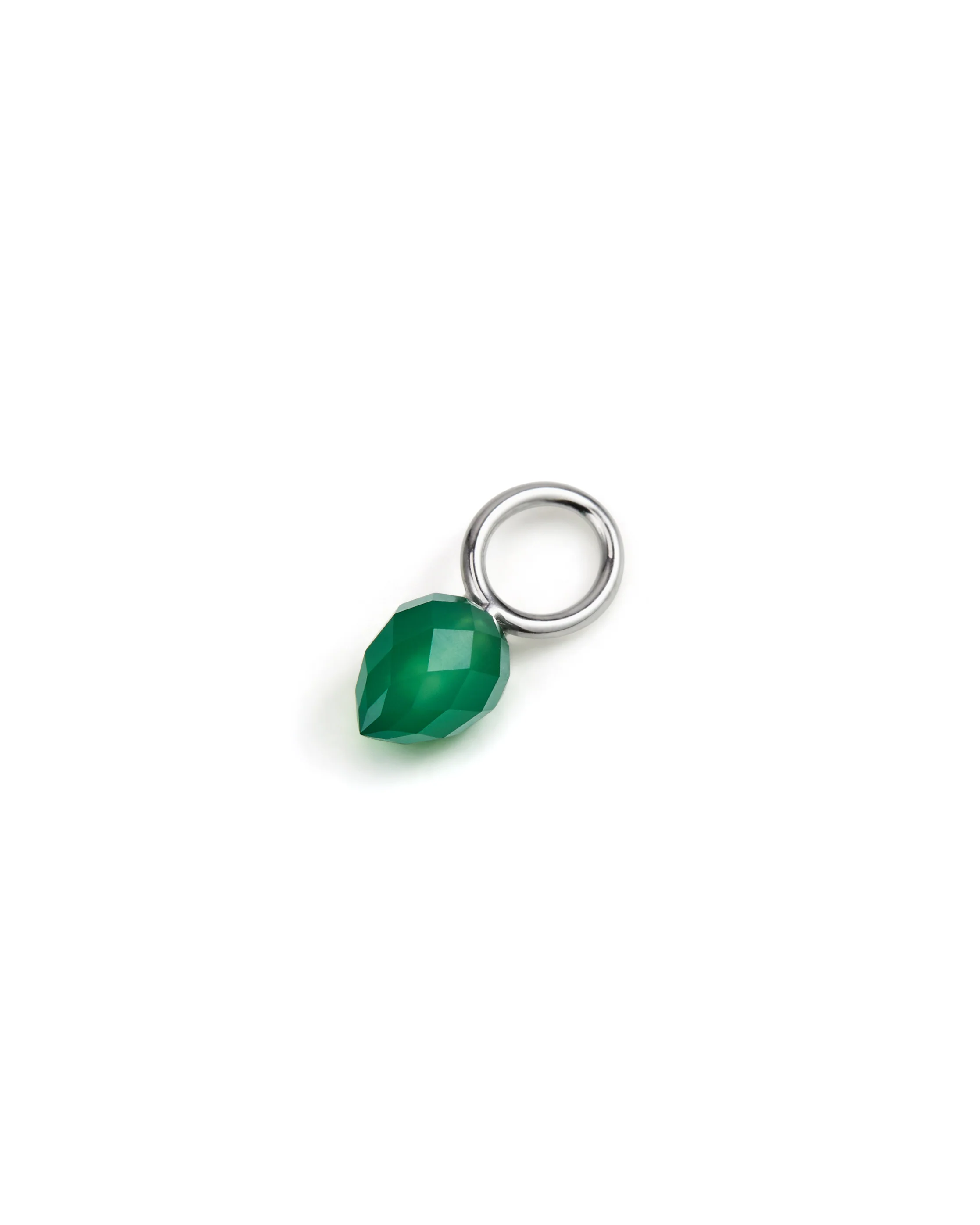 Floret Green Agate Charm - Image 6