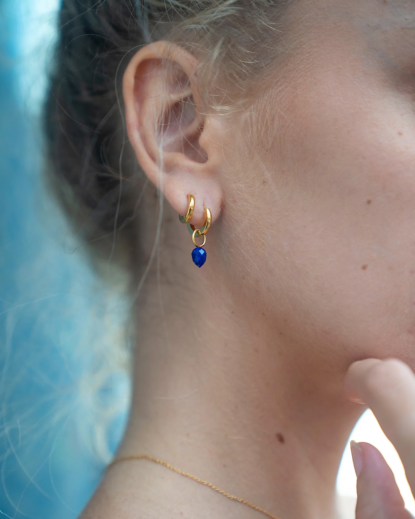 Floret Lapis Lazuli Charm - Image 5