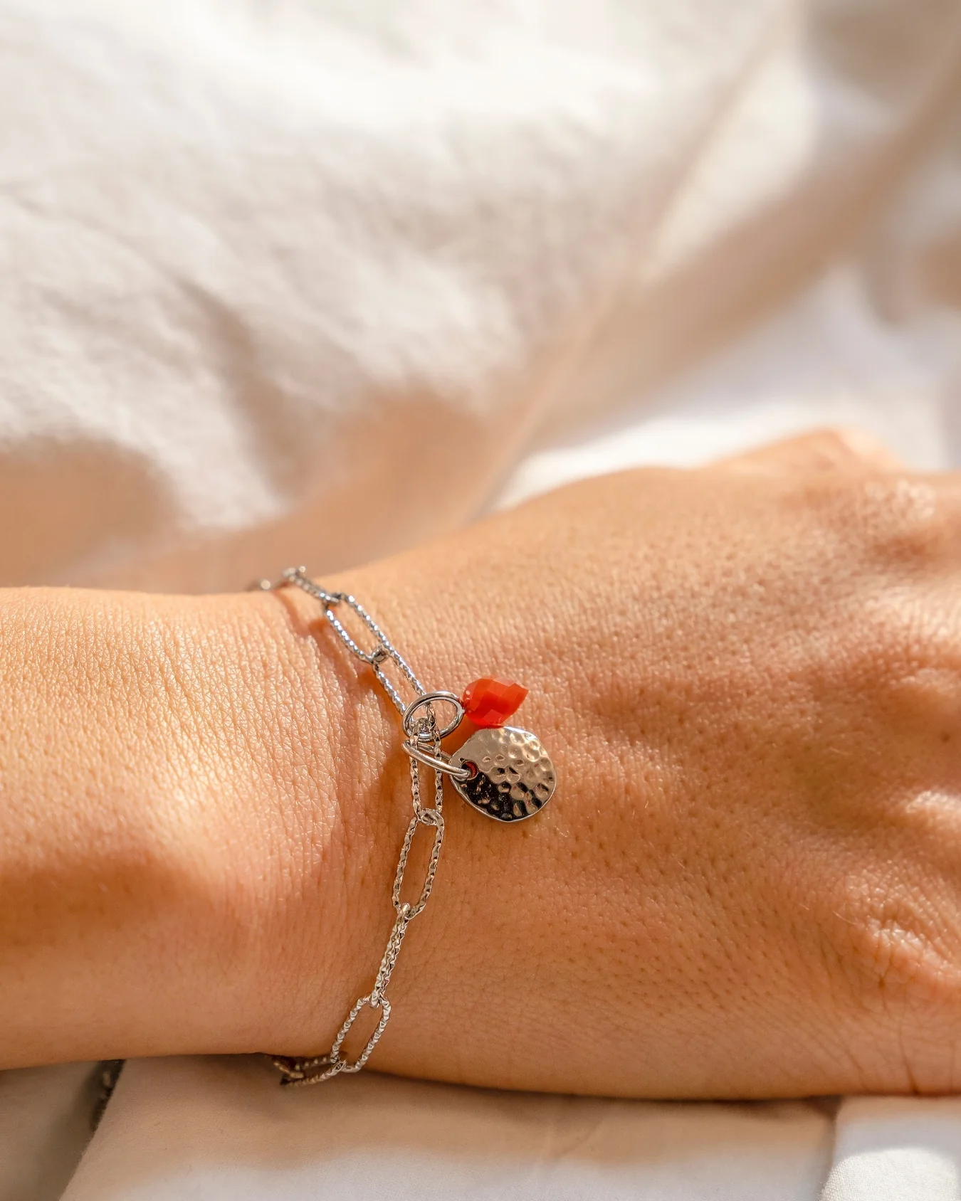 Floret Red Agate Charm - Image 8