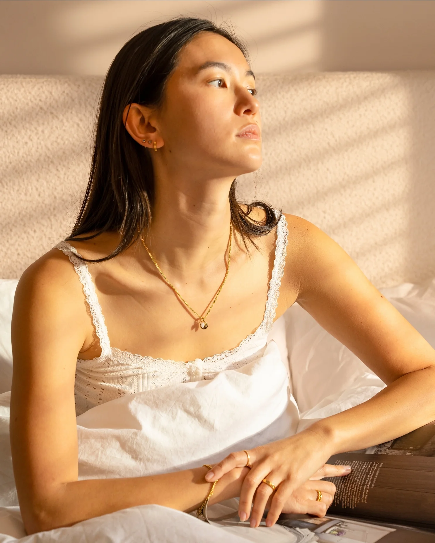Floret White Rock Crystal Charm - Image 4