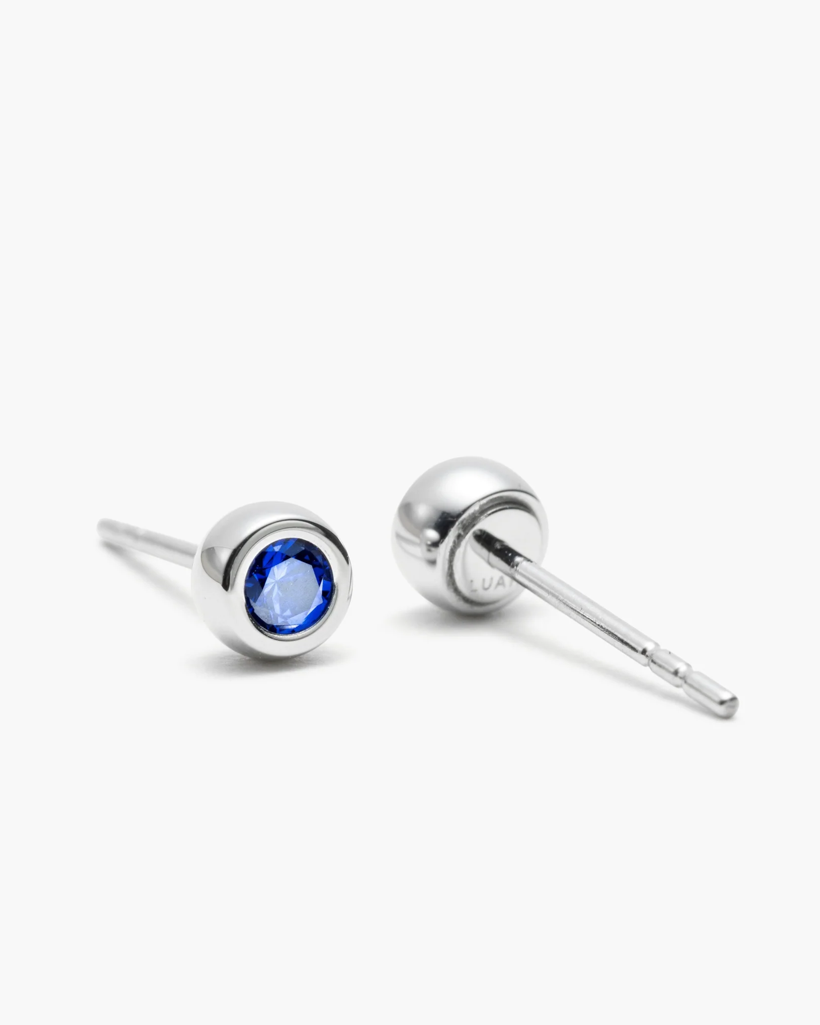 Gala Blue Sapphire Studs - Image 11