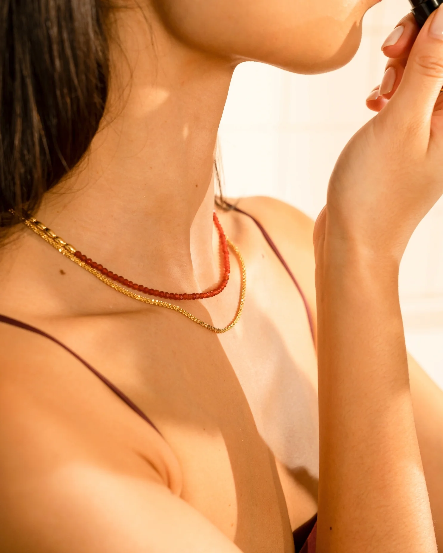 Barley Red Agate Necklace - Image 5
