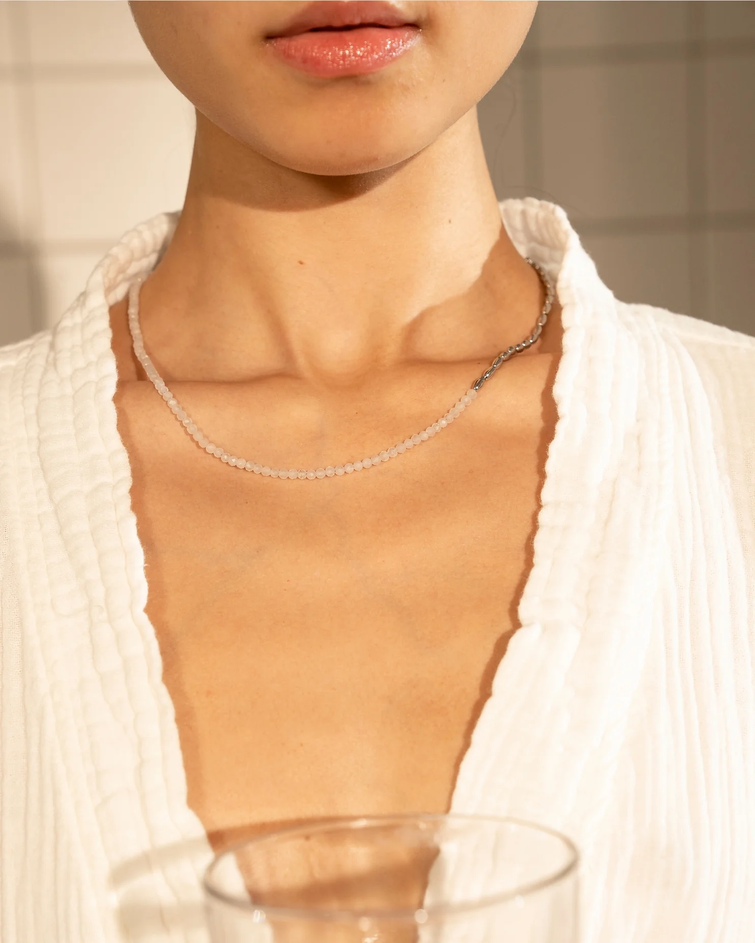 Barley White Rock Crystal Necklace - Image 9
