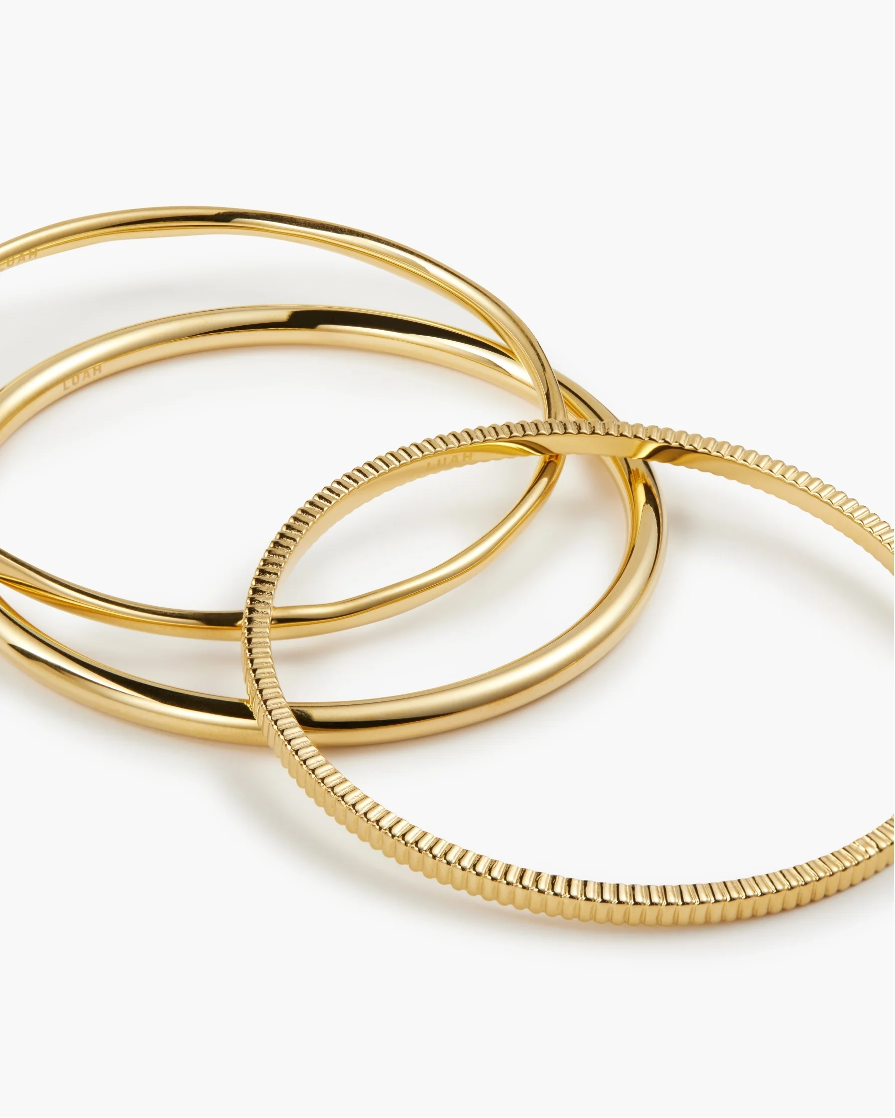 Gold Bangle Trio - Image 3