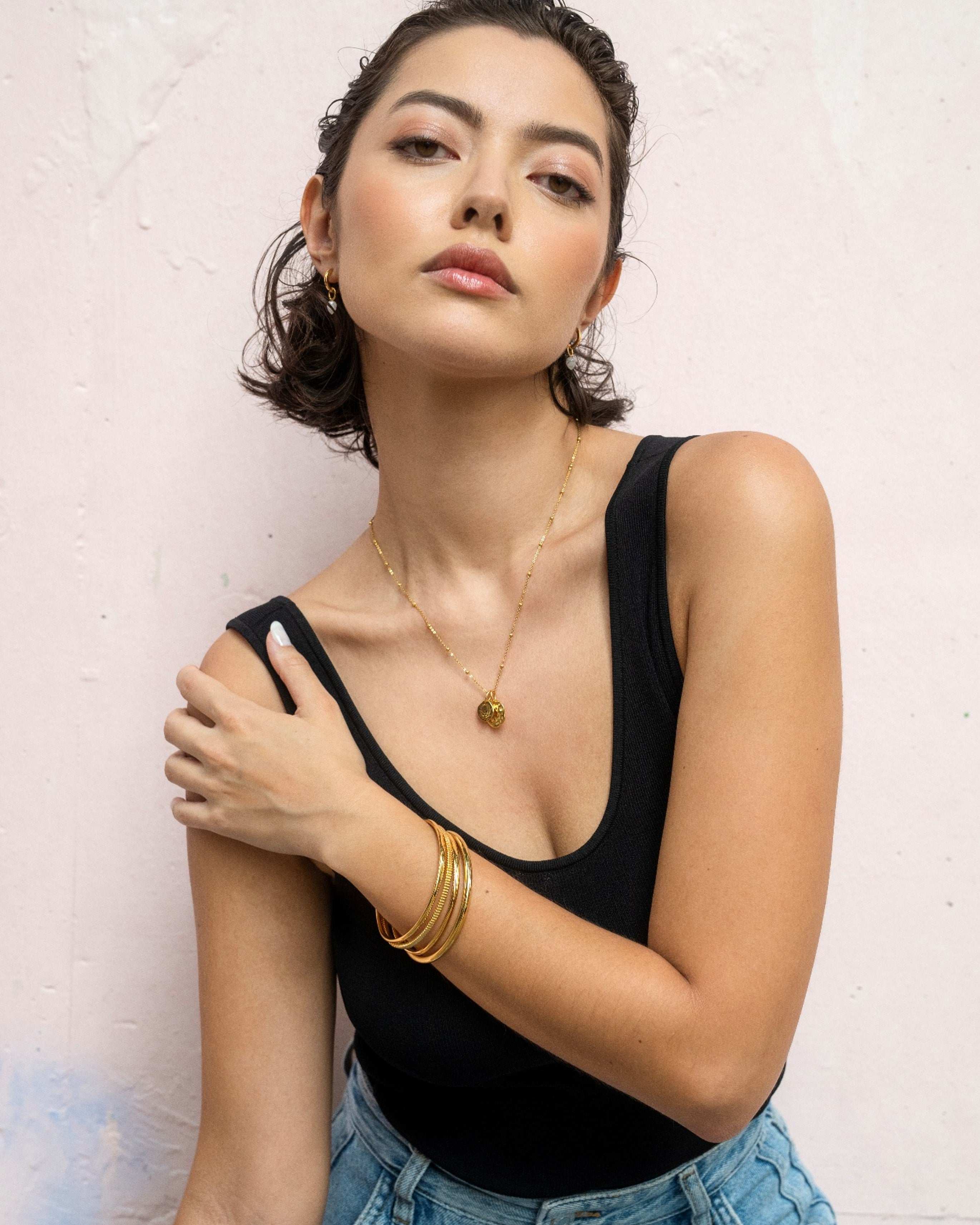 Gold Bangle Trio - Image 4