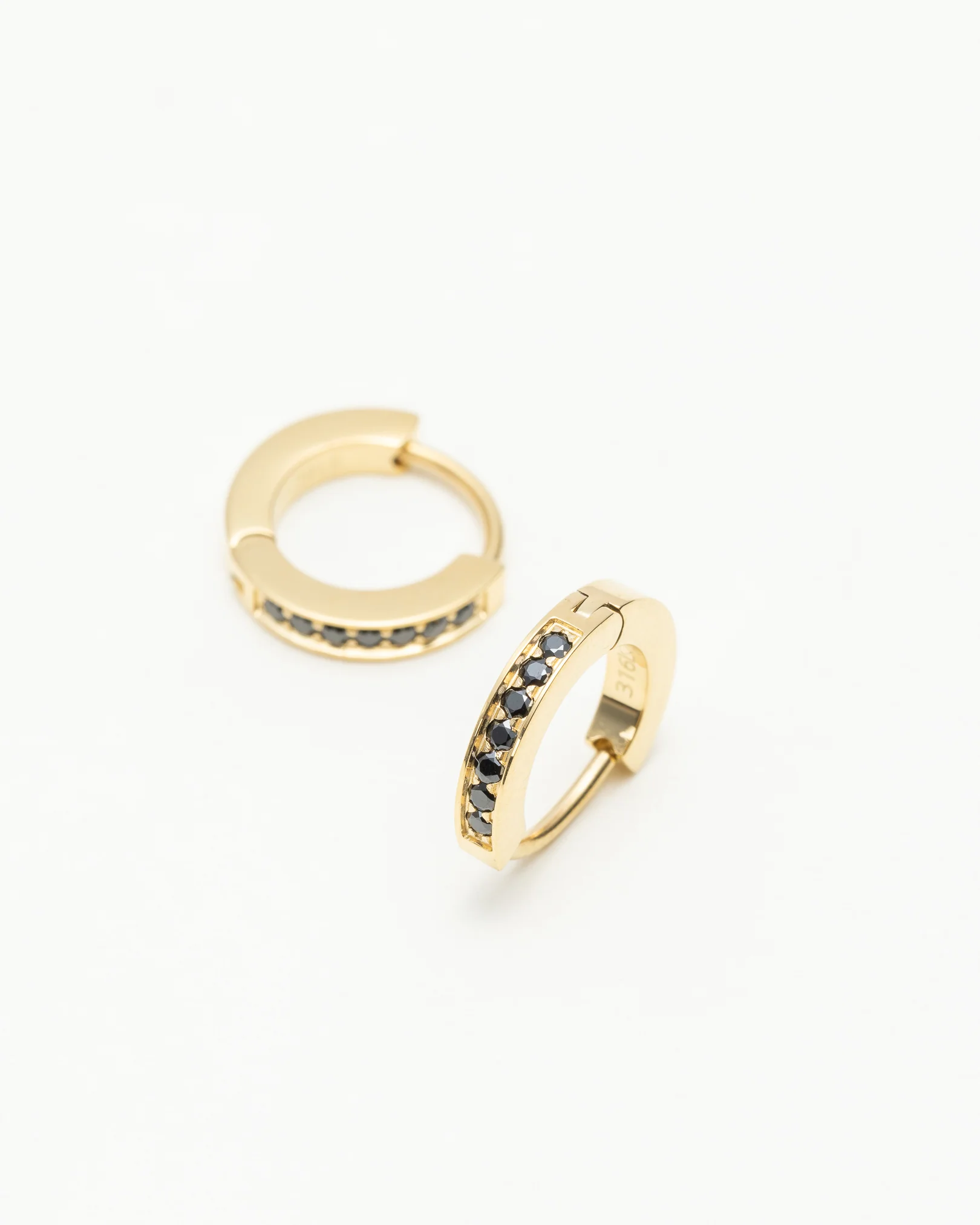Iris Black Onyx Huggies - Image 5
