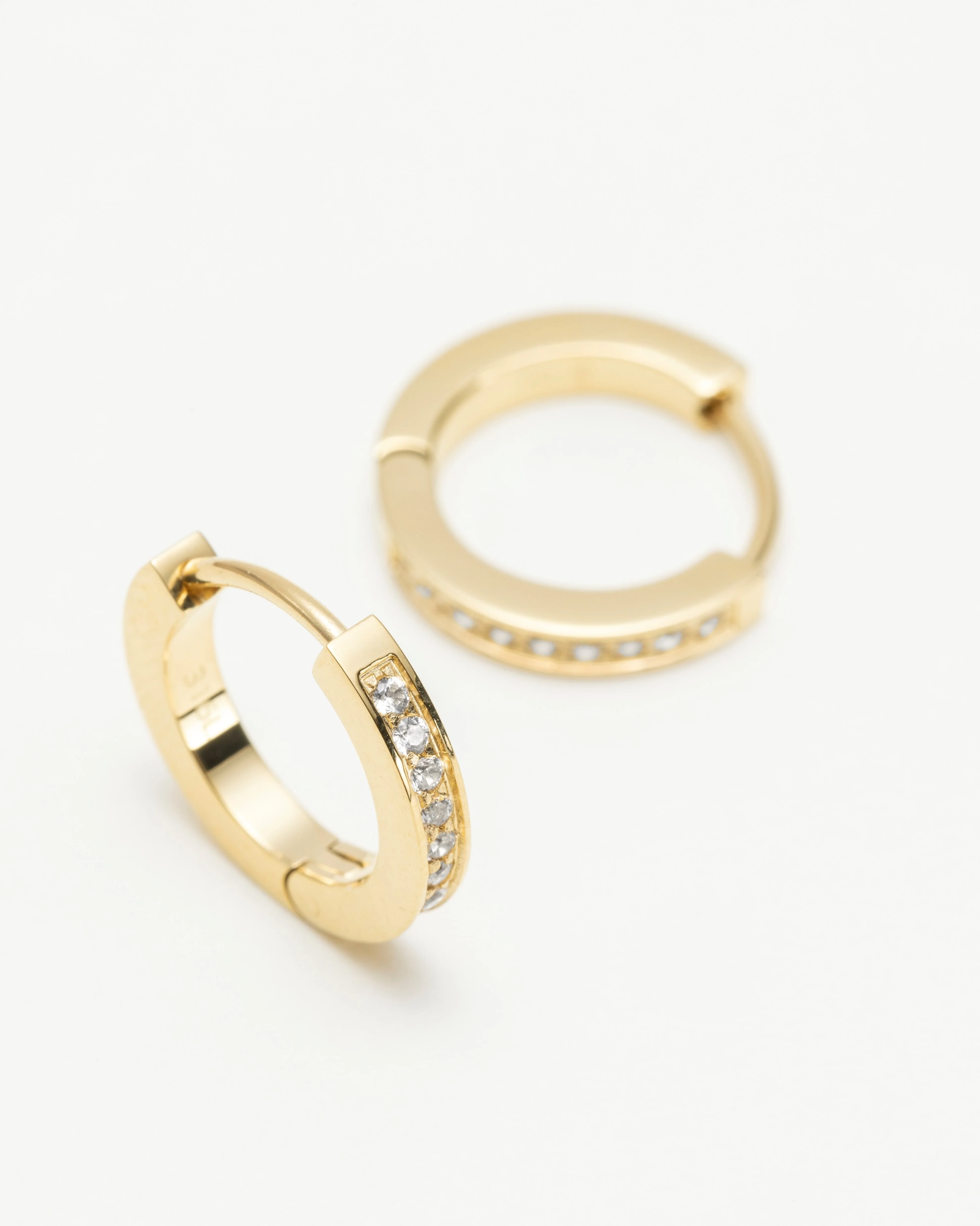 Iris White Sapphire Hoops - Image 3