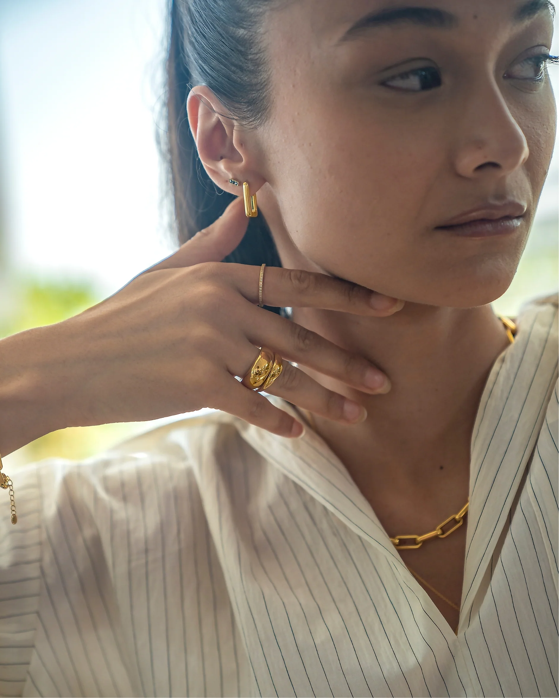 Ivy Chunky Dome Ring - Image 3