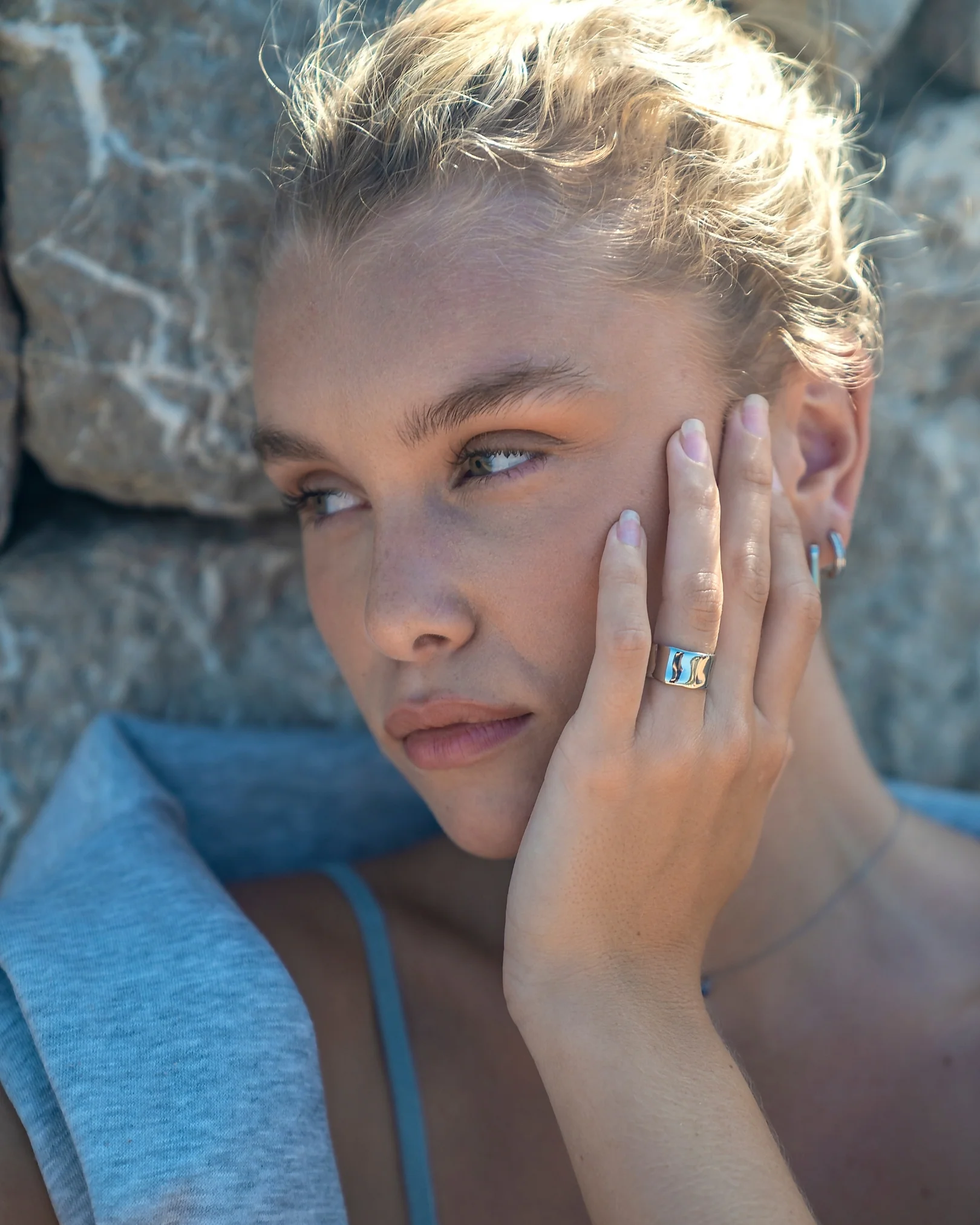 Maeve Chunky Textured Ring - Image 14