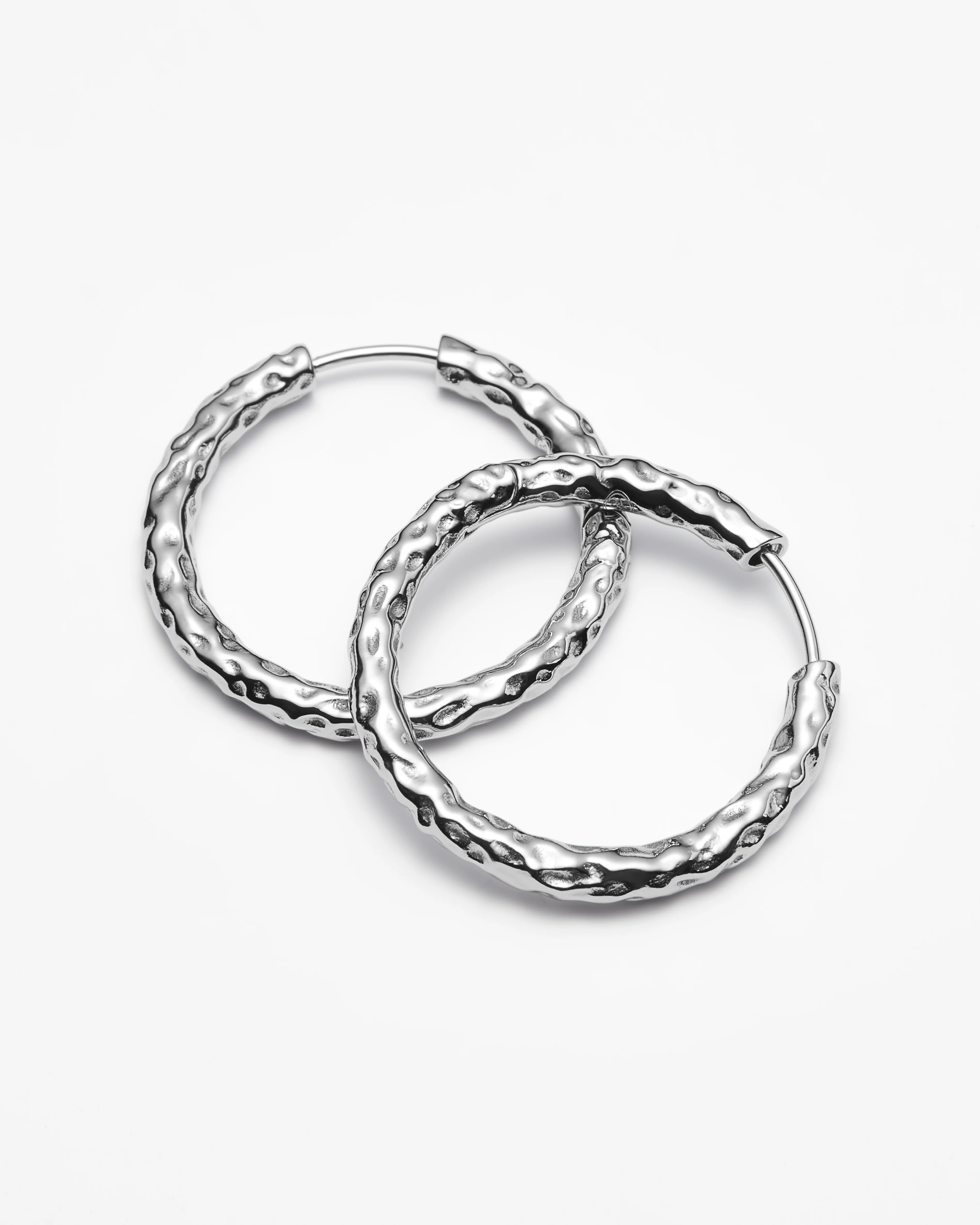 Maeve Silver Hoop Duo - Image 2