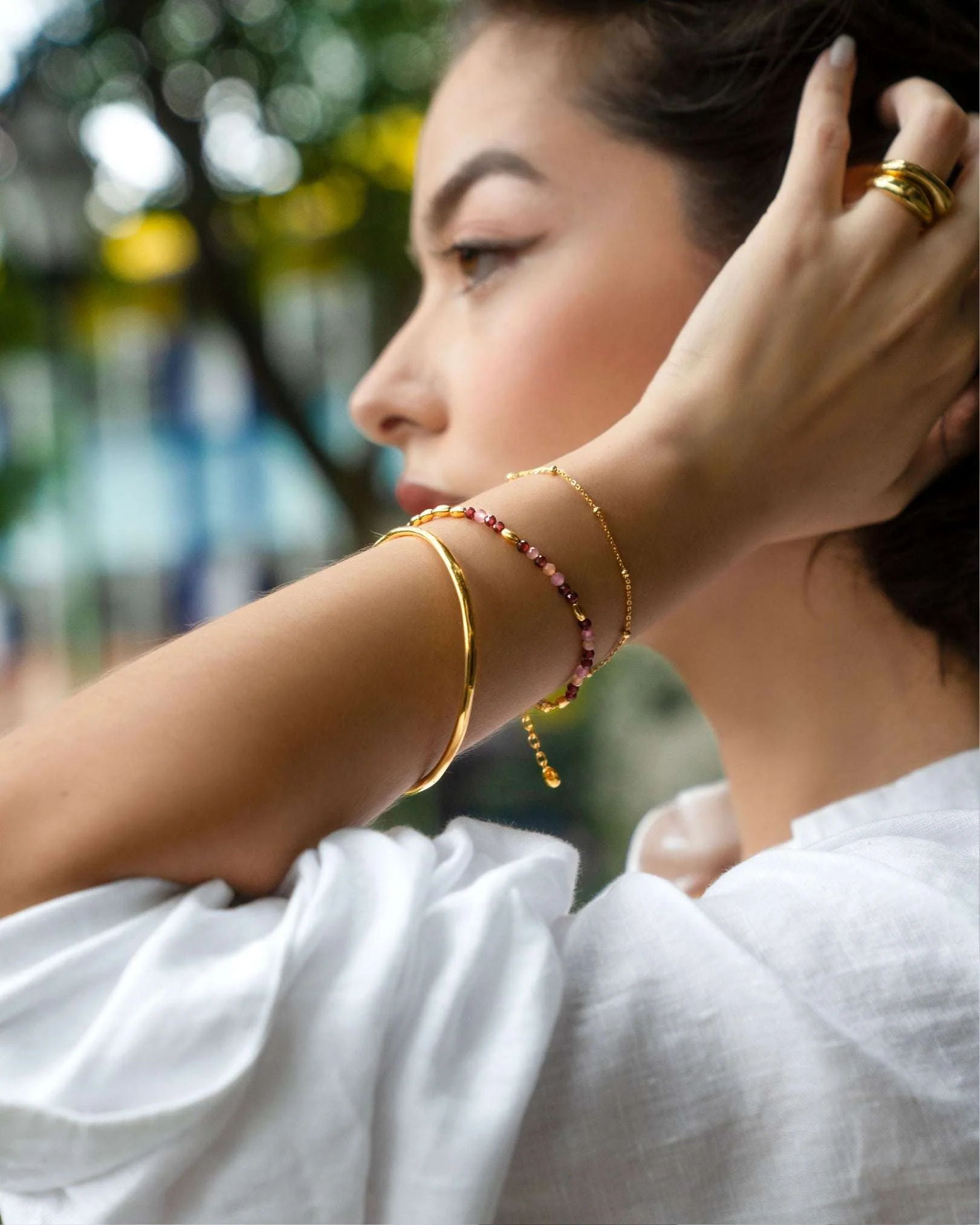 Maeve Textured Bangle - Image 3
