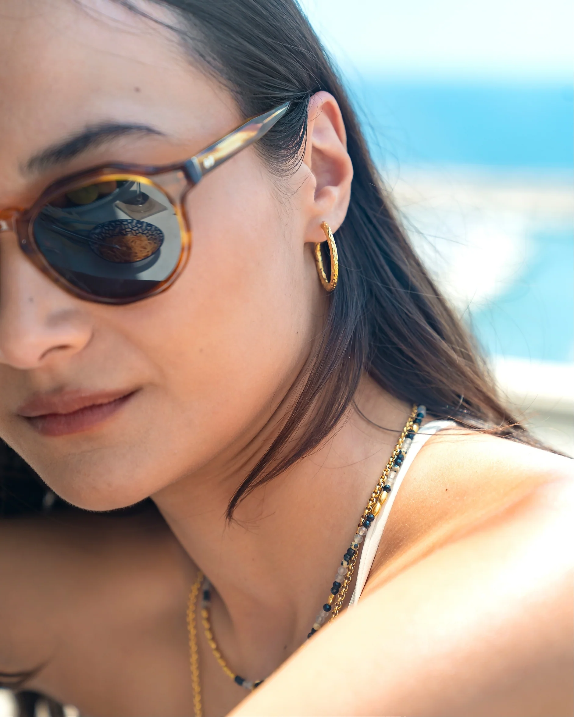 Maeve Textured Hoops - Image 5