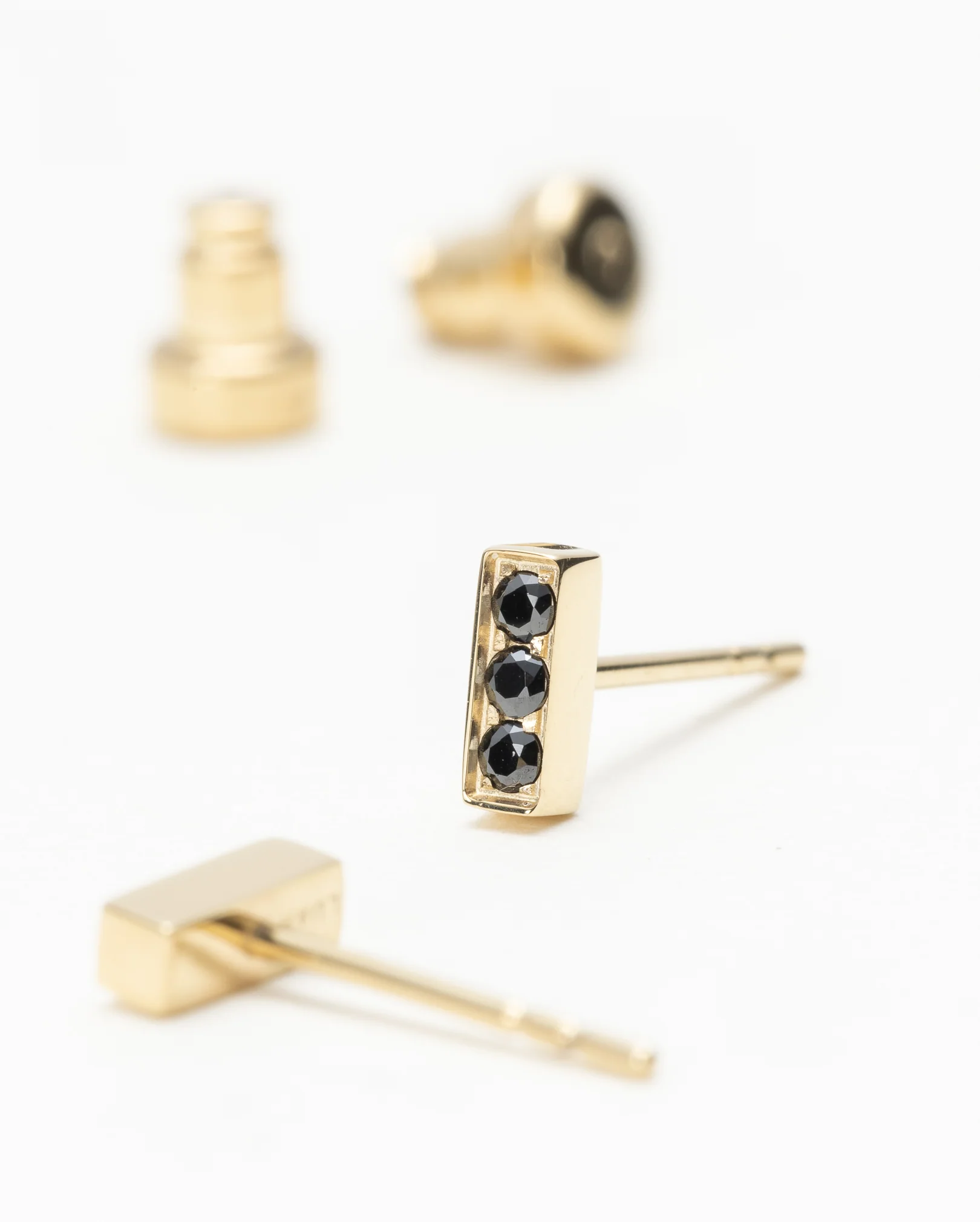 Rhea Black Onyx Bar Studs - Image 5
