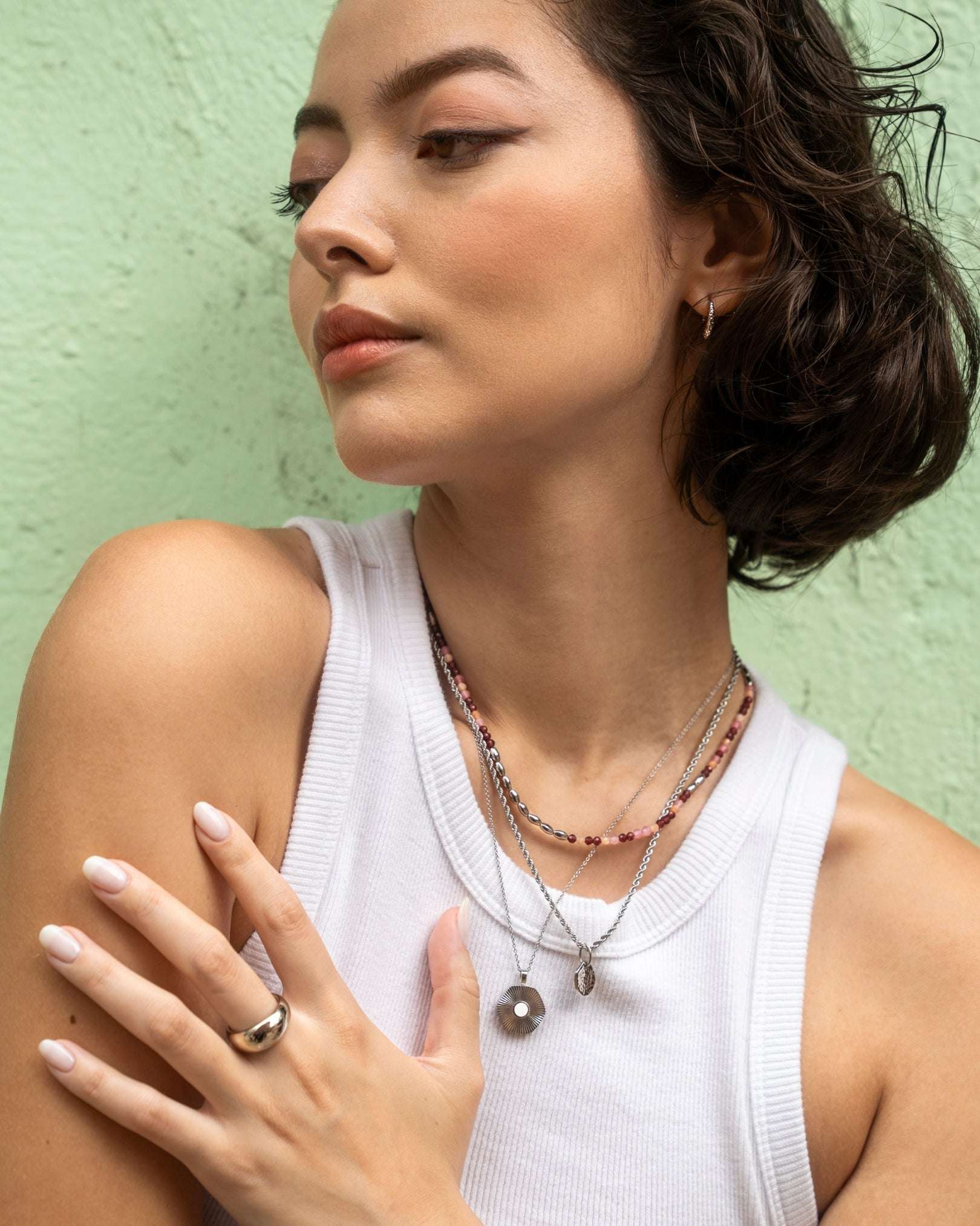Rya Silver Necklace - Image 9
