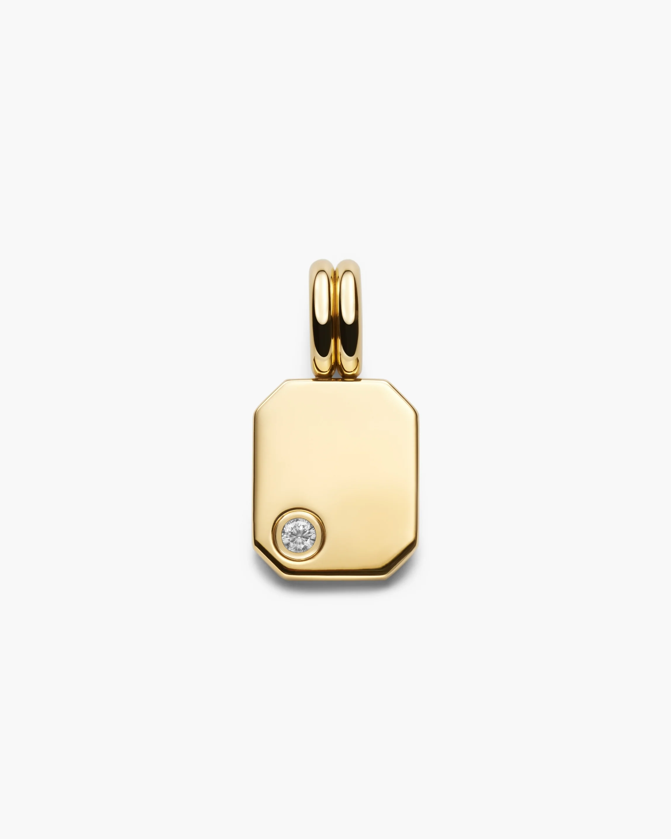 Rhys White Sapphire Charm