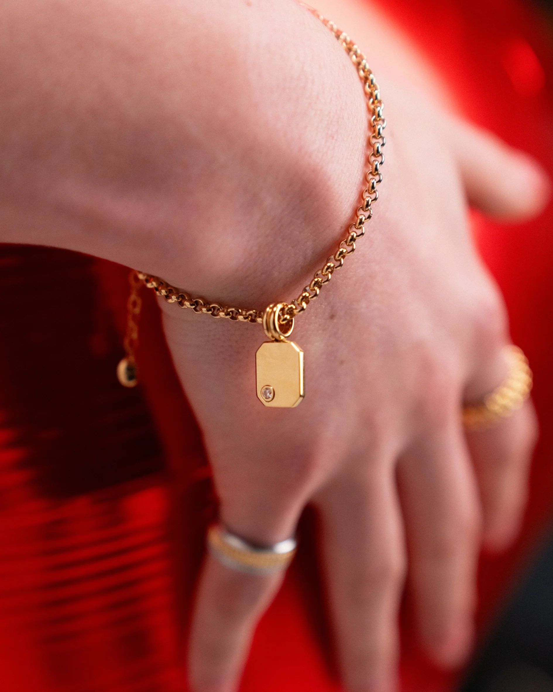 Rhys White Sapphire Charm - Image 6